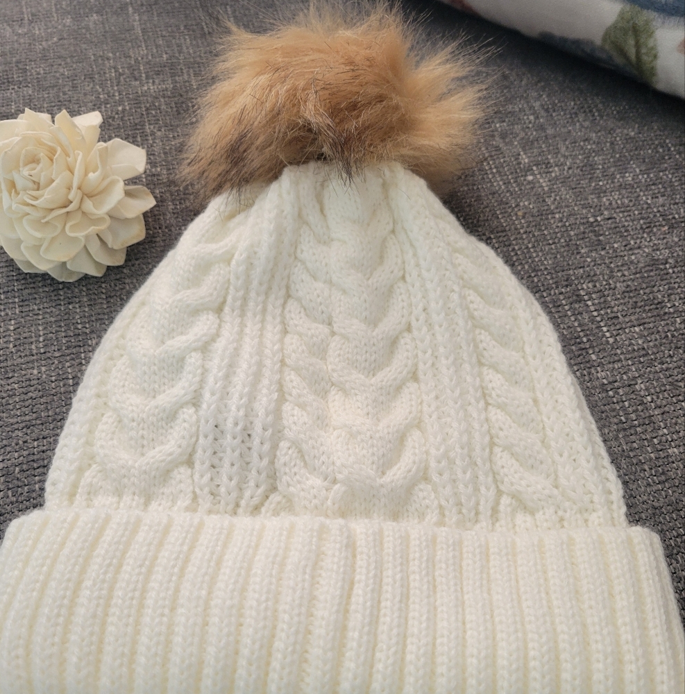Jcrew pom pom beanie